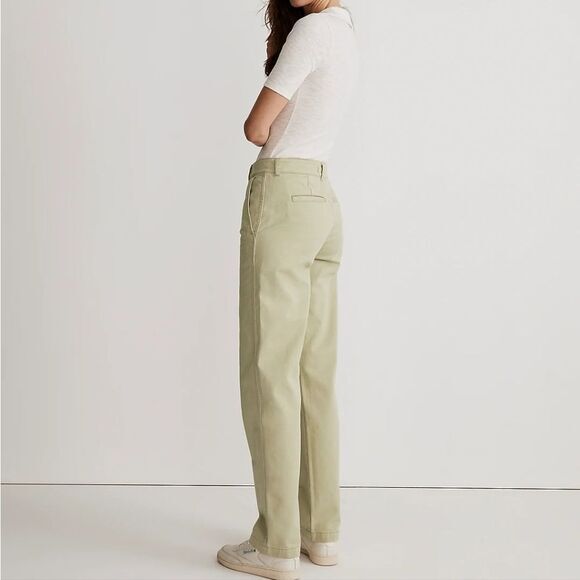 Madewell -1177 NWT Low-Slung‎ Straight Chino Pants in Pale Lichen #NN293 Sz 29 - Picture 1 of 10